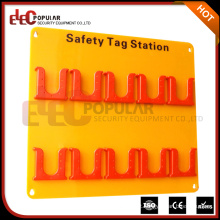 Placa de acrílico personalizada elepopular com material de ABS 10 Posições de etiqueta Safety Tag Station